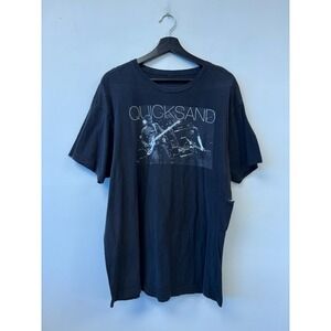 Quicksand Shirt Mens Large Black Band Graphic T-Shirt Tee Post Hardcore Rock